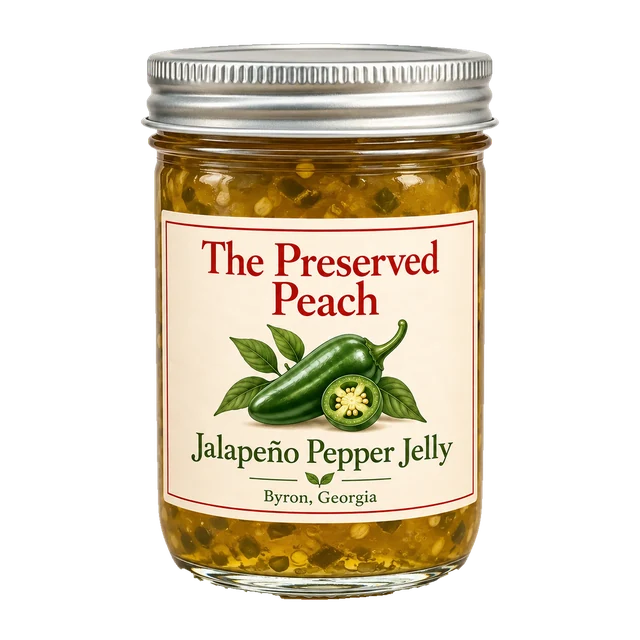 Jalapeño Pepper Jelly (Unstrained) — illustrative jar image