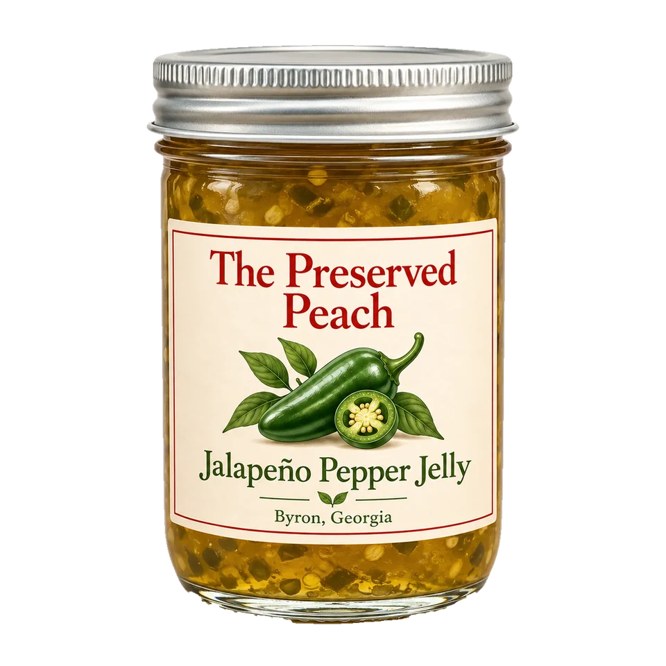Jalapeño Pepper Jelly (Unstrained) — illustrative jar image