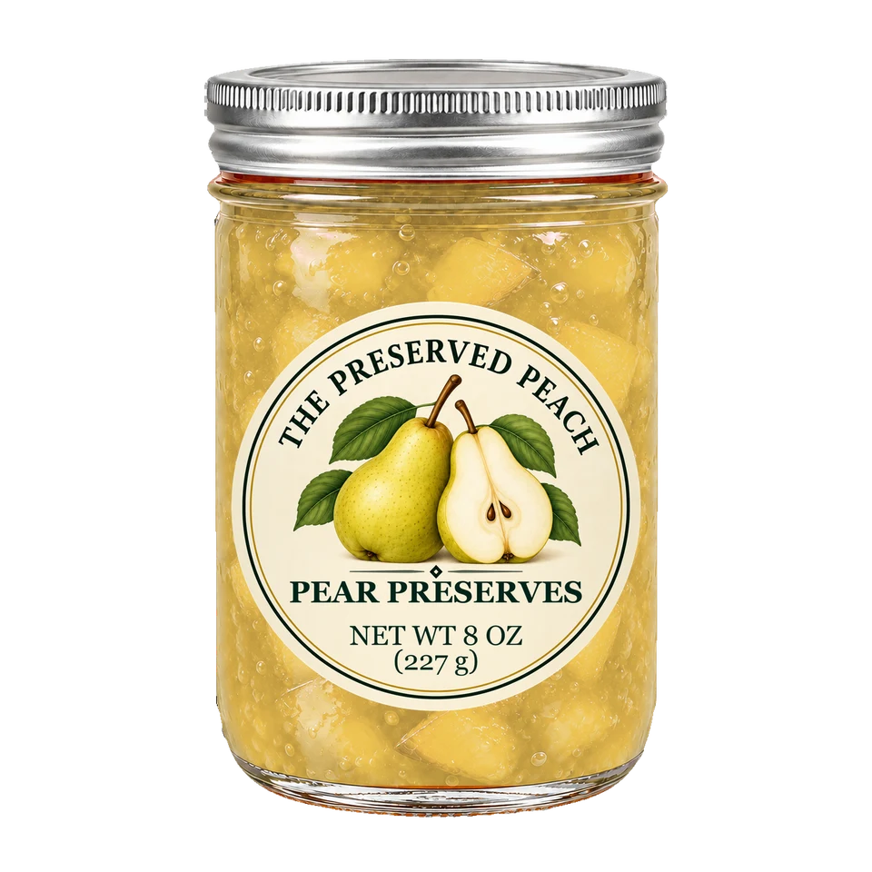 Pear Preserves — illustrative jar image