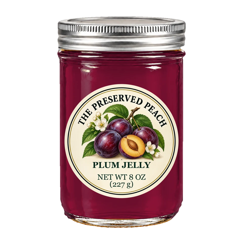 Plum Jelly — illustrative jar image