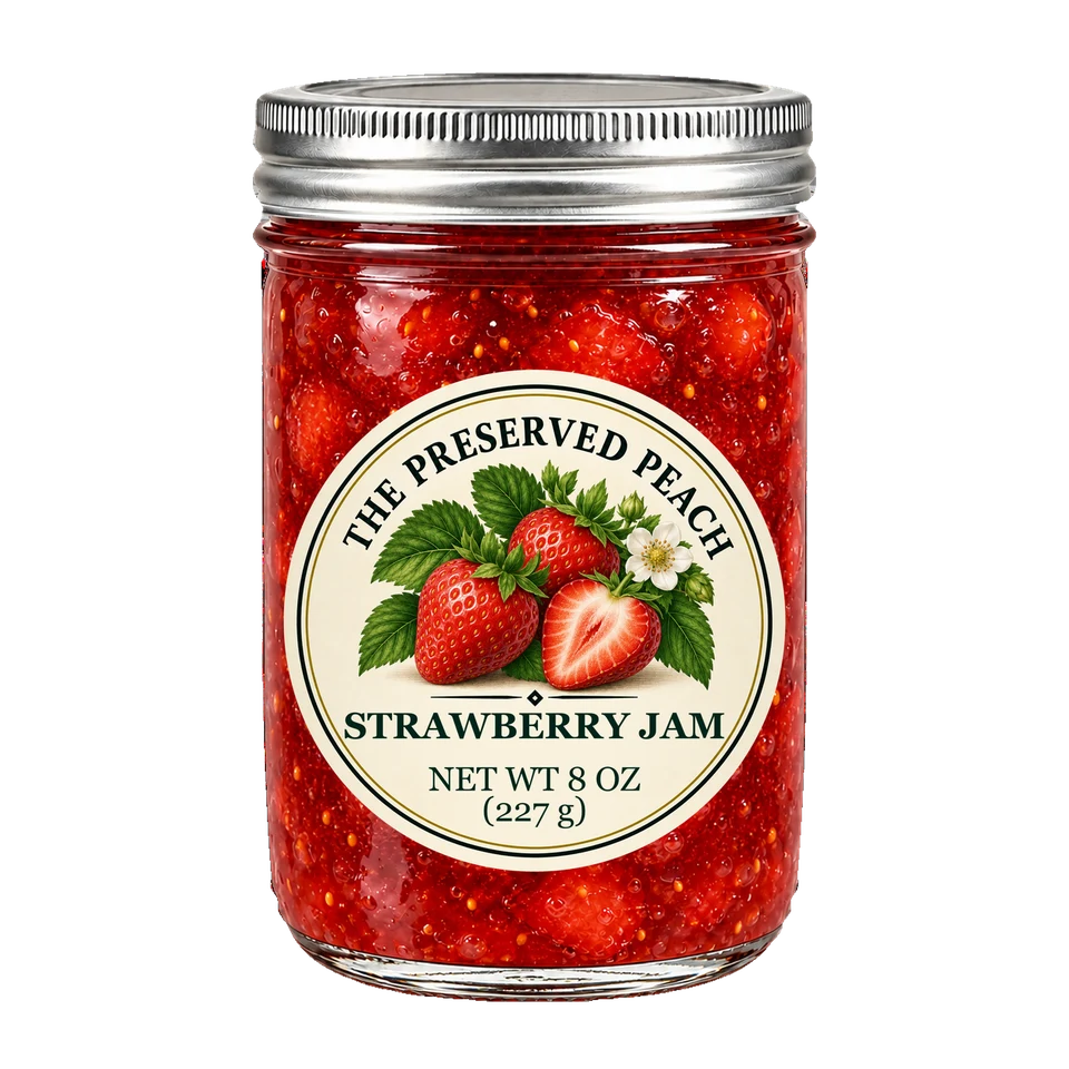 Strawberry Jam — illustrative jar image